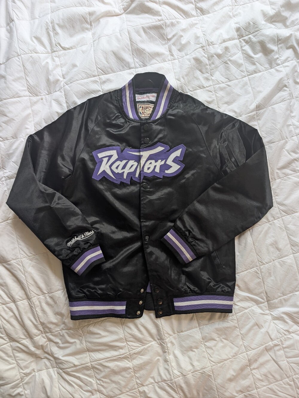 Mitchell & Ness Raptors Gear Sports Jacket - Kids Medium 10/12 Brand New